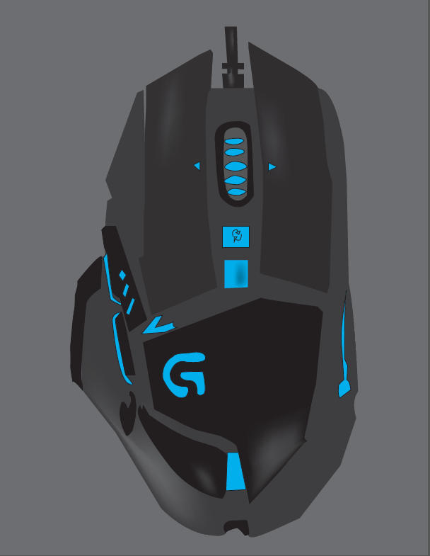 gaming mouse vector